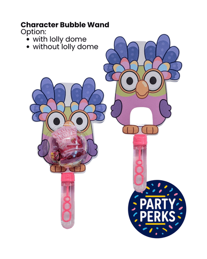 Character Bubble Wand - Party Perks