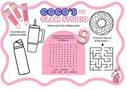 Chip & Activity Placemat - Party Perks