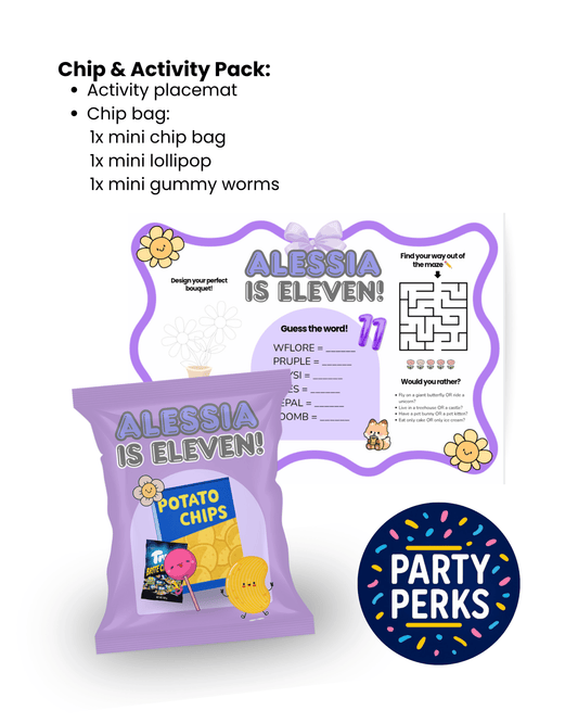 Chip & Activity Placemat - Party Perks