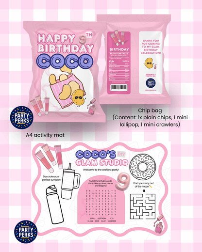 Chip & Activity Placemat - Party Perks