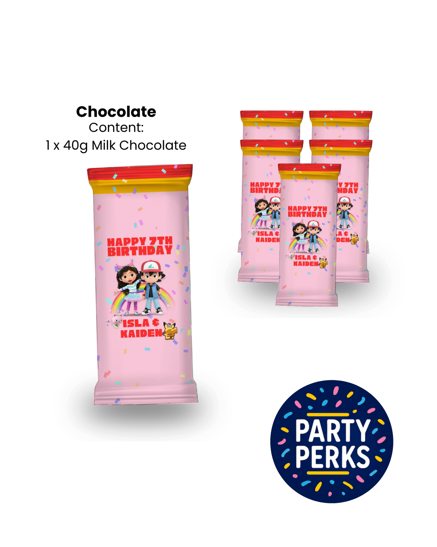 Custom Chocolate - Party Perks